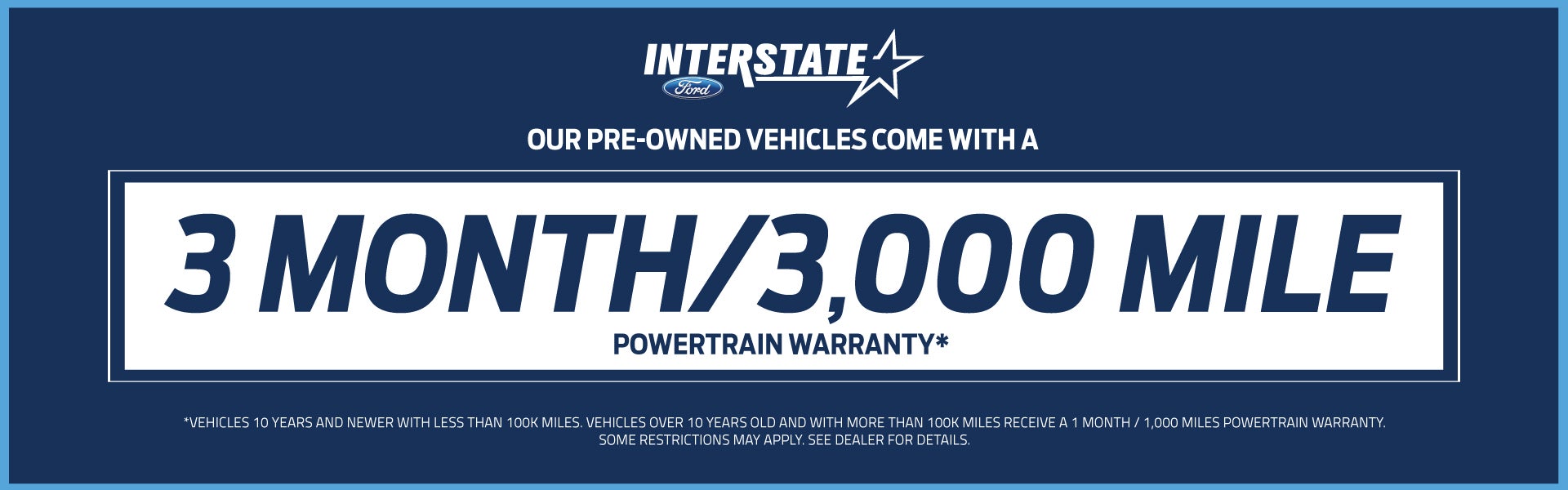 Preowned powertrain warranty